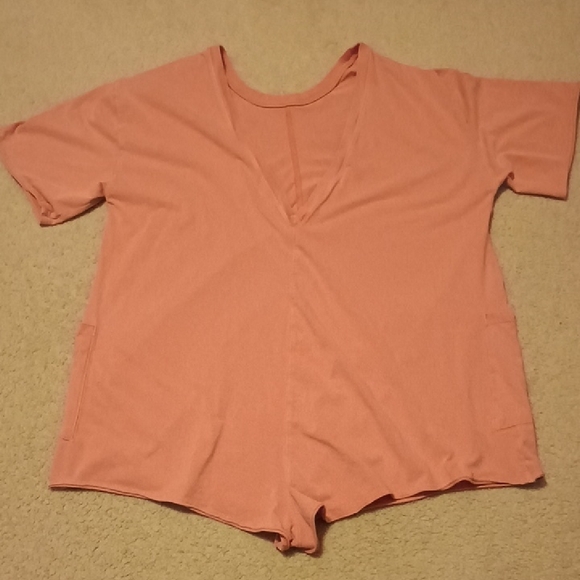 Free People Movement Hotshot Tee Romper Women's Size Large - Picture 4 of 7